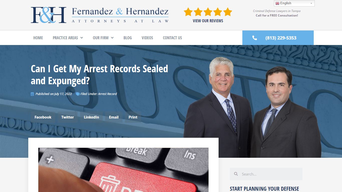 Can I Get My Arrest Records Sealed and Expunged?